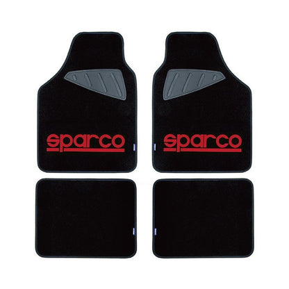Стелки мокет SPC1903A Sparco Черни-Червени 4БР/К-Т