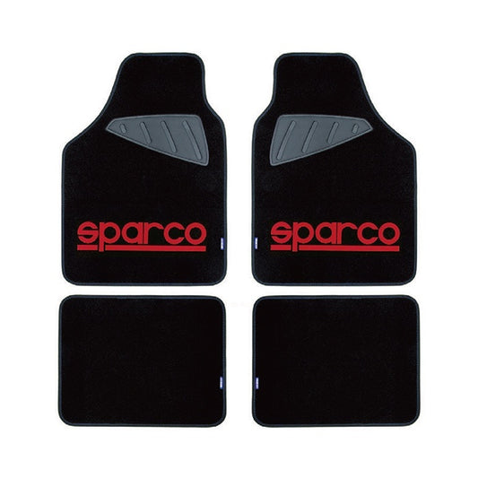 Стелки мокет SPC1903A Sparco Черни-Червени 4БР/К-Т