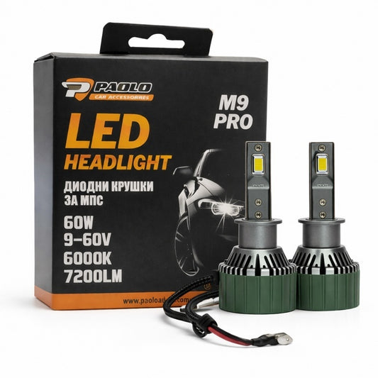 Диодни крушки M9 PRO H3 9-60V 2БР/К-Т