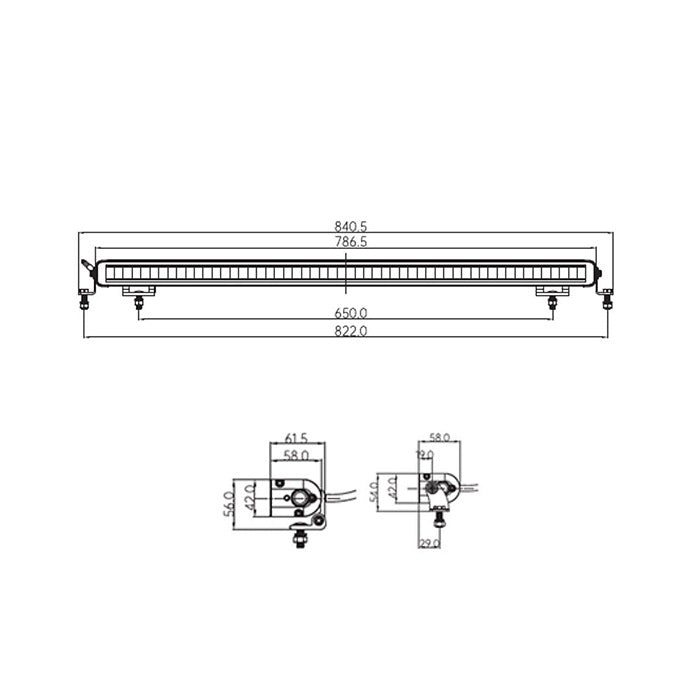 Лед бар 135W 31" 12-24V