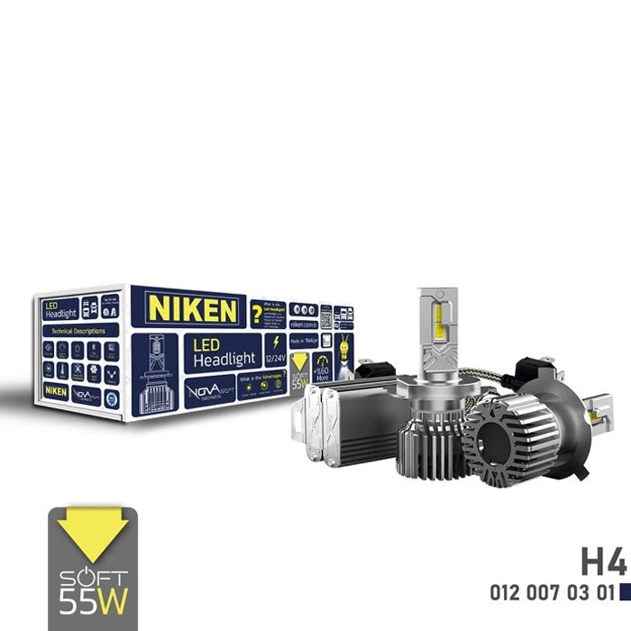 Диодни крушки Niken H4 NOVA SOFT - 2бр/к-т - 12/24V