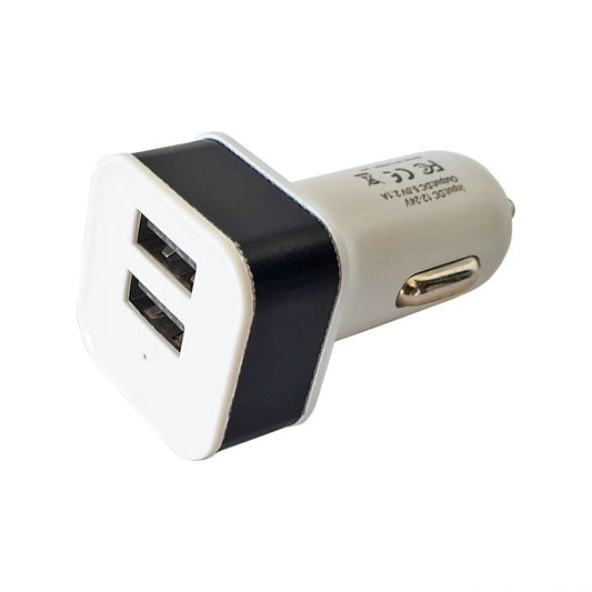 Универсално USB зарядно за кола с два порта - 13611