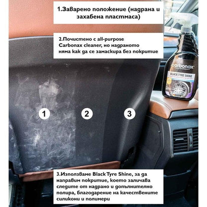 Спрей за блясък на гуми Carbonax 720мл 104