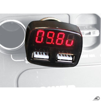 Елетрически вотметър 12/24V с 2 USB порта - 1629