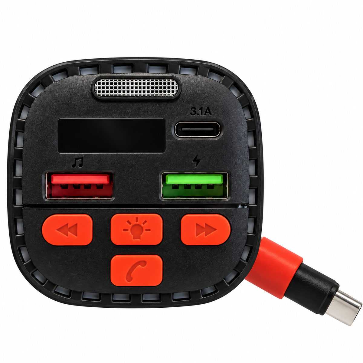 Трансмитер mP3 с TYPE C кабел и волтометър - PG657