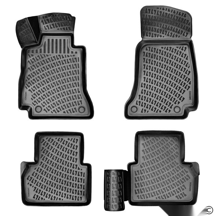 Гумени стелки RizLine съвместими с Mercedes C-class / W204 2007-2014 C209 2003-2010