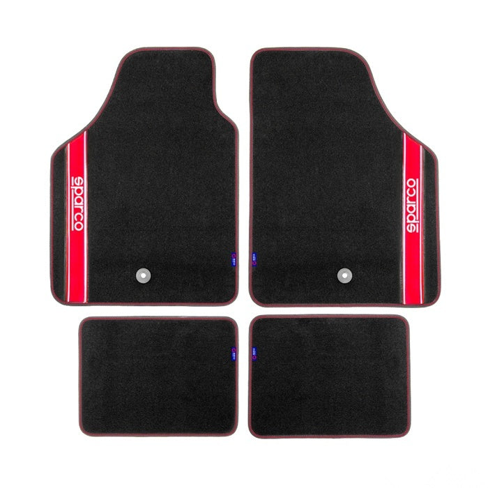 Универсални мокетни стелки Sparco - 03763BRS с червено