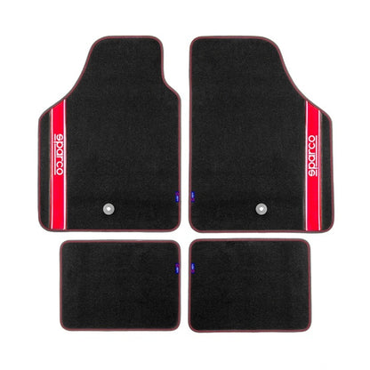 Универсални мокетни стелки Sparco - 03763BRS с червено