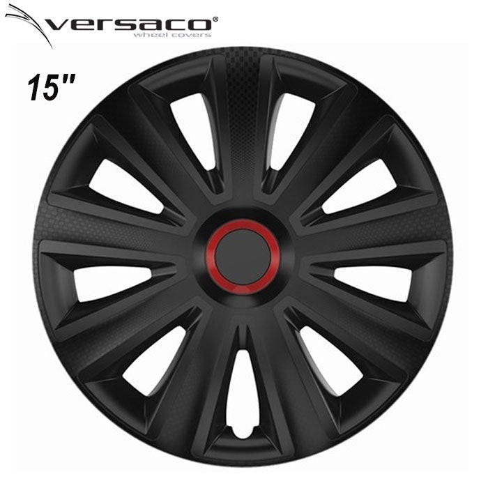 Тасове за джанти 15'' Versaco Carbon Aviator RR - Black