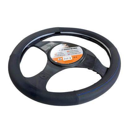Калъф за волан PG576 М-38см черно със синьо