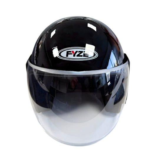 Каска за мотор - 2415 - 2 Черен гланц