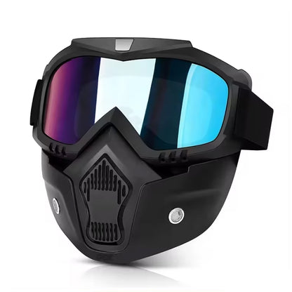 Маска мото с цветен визьор - PA1024