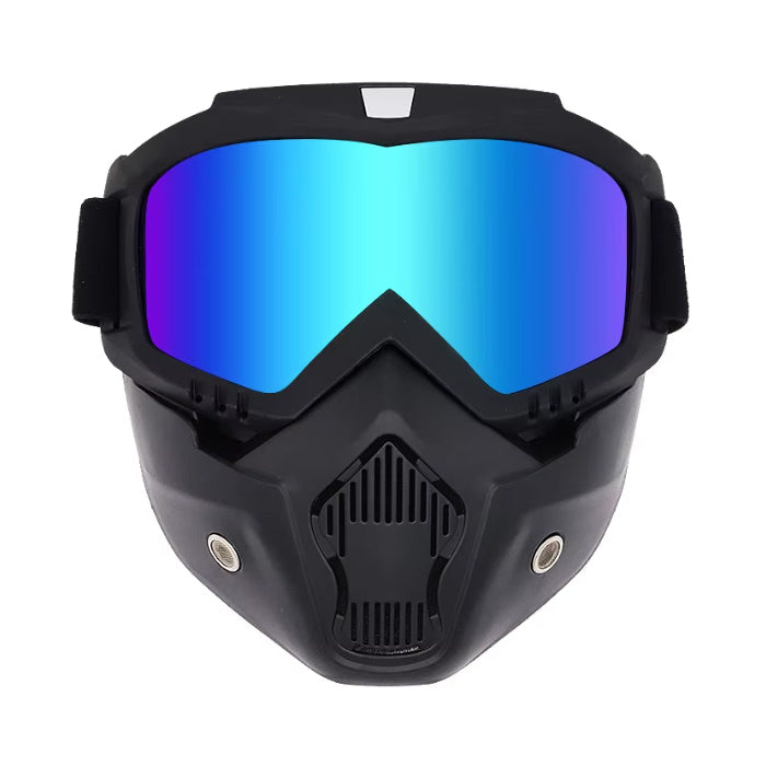 Маска мото с цветен визьор - PA1024