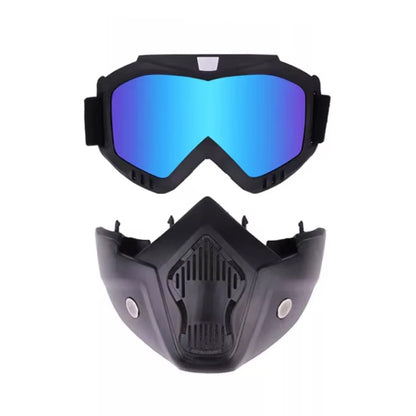 Маска мото с цветен визьор - PA1024