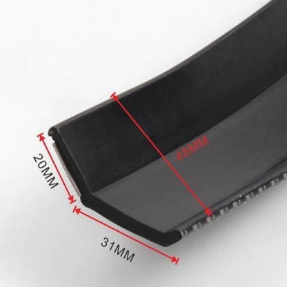 Спойлер самурай за броня 2352-4 черен карбон + сива лента