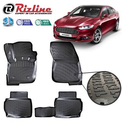 Гумени стелки RizLine съвместими с Ford Mondeo 2014-