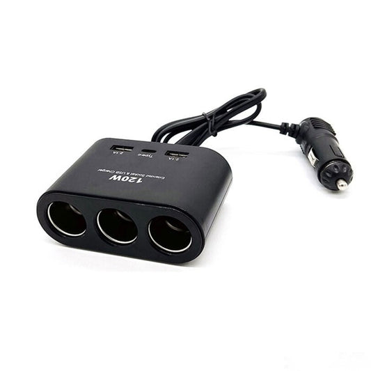 Разклонител за запалка 3-ка + 2 USB + C-Type 1653