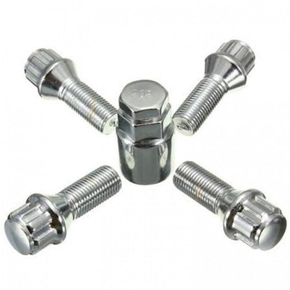 Секретни болтове за джанти - (12мм х 1.5мм, L32мм) сфера