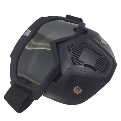 Очила тип маска за мотор с огледален визьор  - 2403