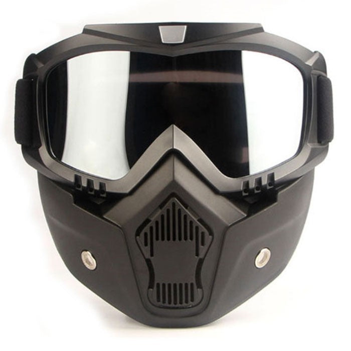 Очила тип маска за мотор с огледален визьор  - 2403
