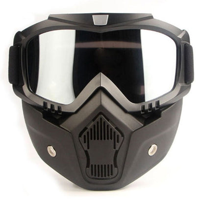 Очила тип маска за мотор с огледален визьор  - 2403