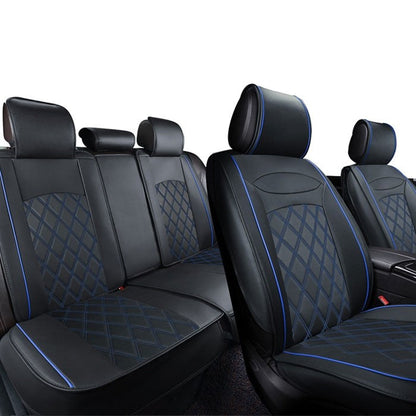 Тапицерия за МПС 1158 - 5 части Черно/Синьо