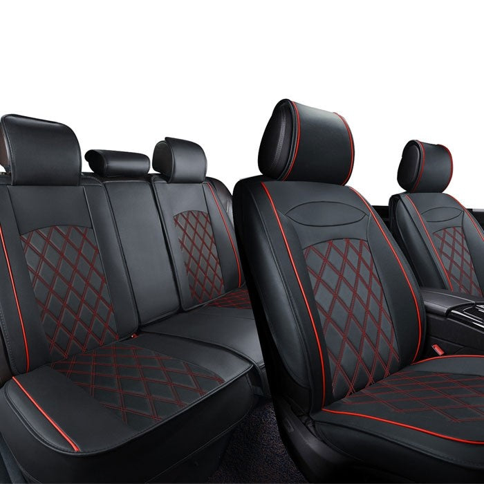 Тапицерия за МПС 1158 - 5 части Черно/Червено