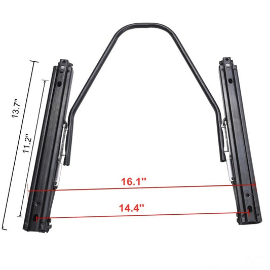 Спортни седалки за МПС - 1095 черно/червено