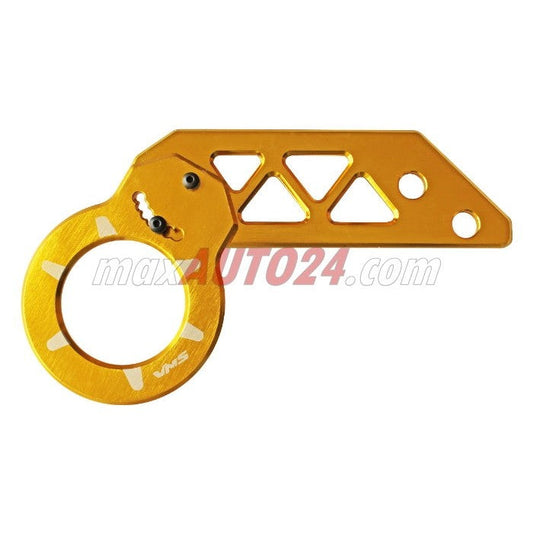 Алуминиева кука за теглене задна - жълта