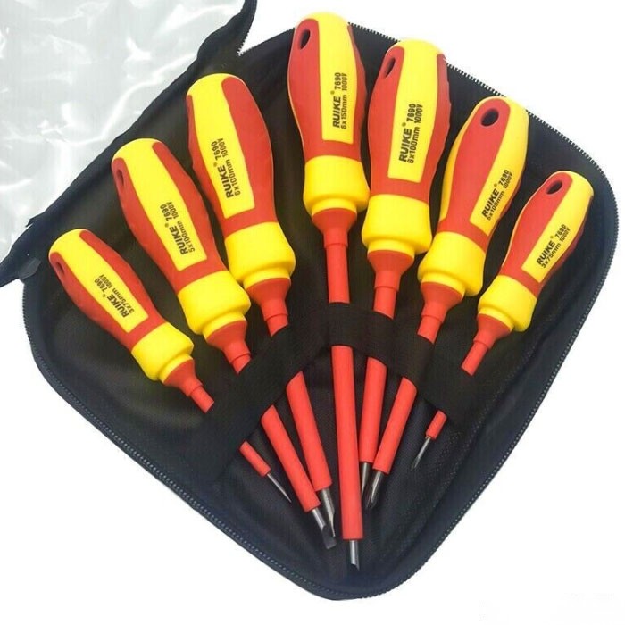 Отвертки с вграден фазомер 7бр в к-т - 7690/196