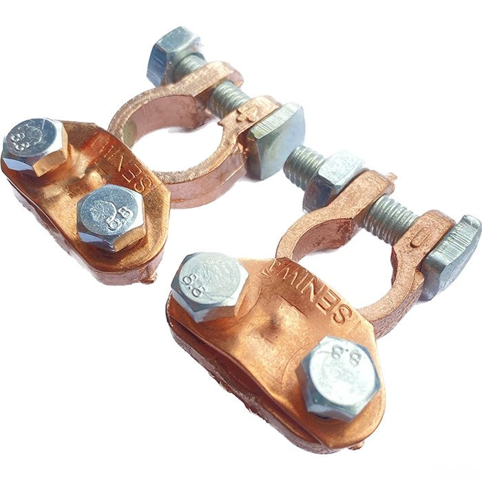 Клеми за акумулатор 2бр/к-т - W1020 Медни