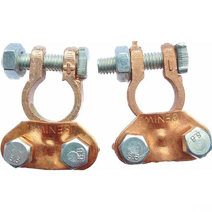 Клеми за акумулатор 2бр/к-т - W1020 Медни