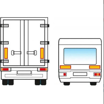 Стикер светлоотразителен РА079 - 56х25см - 2бр/к-т