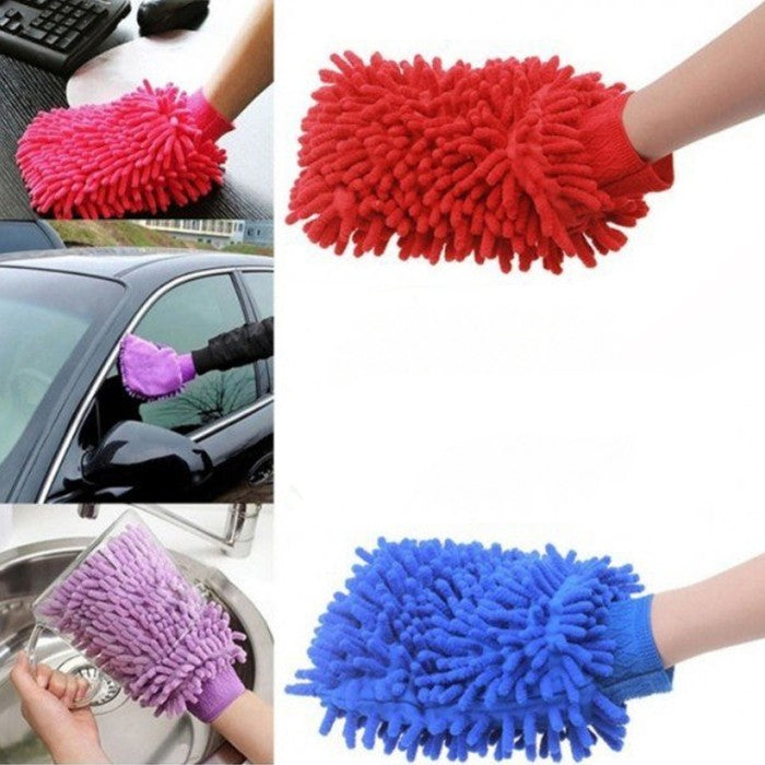 Микрофибърба ръкавица СМ06 - СИНЯ и ЧЕРВЕНА