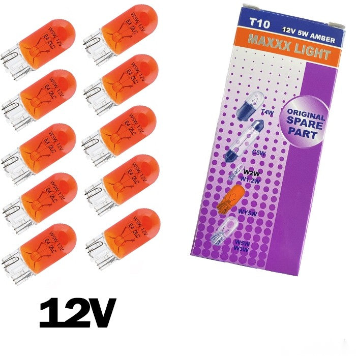 Крушки Maxxx Light Т10 5W - 12V 10 БР/КУТИЯ