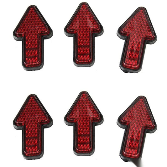 Светлоотразител РА583 - 6бр в к-т - Червен