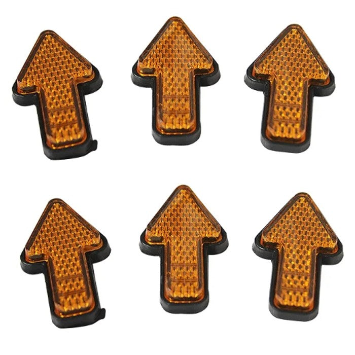 Светлоотразител РА583 - 6бр в к-т - Жълт