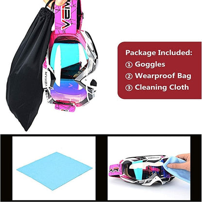 Мото очила Vemar -VM-1016-C - розово