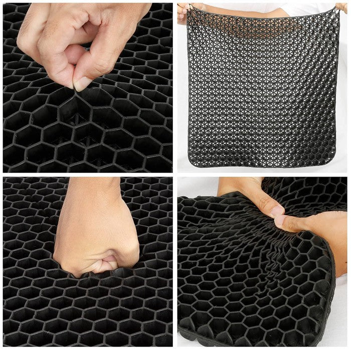 Подложка седалка РА293 силикон 43х40 - Черна