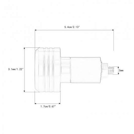 Универсални тапи за мотоциклет РА558 - 2бр / к-т - червени