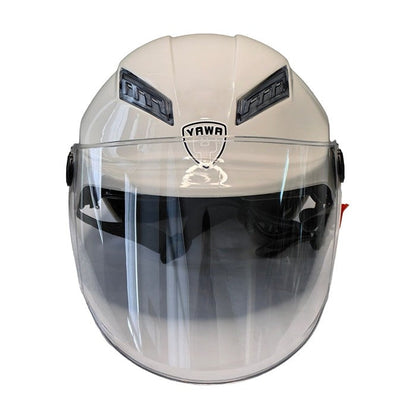 Каска за мотор - PA538 с Визьор и Спойлер - Бял