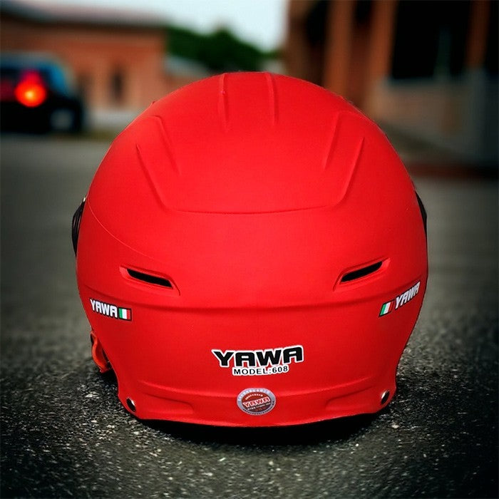 Каска за мотор - PA523 С Визьор - Червено