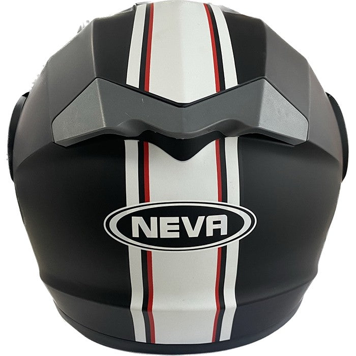 Каска за мотор - 2402-5 черно / бяло МАТ