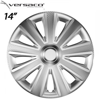 Тасове за джанти 14'' Versaco Carbon Aviator - Silver