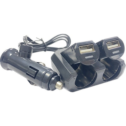 Разклонител за запалка 2-ка+2-USB PG150