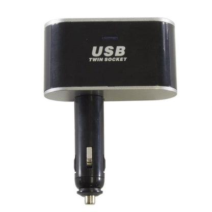 Разклонител за запалка с 2 гнезда и 2  USB - PG151