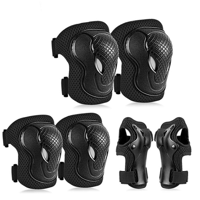 Детски наколенки РА422 - 6бр / к-т - ЧЕРНИ