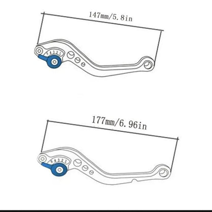 Ръчки за спирачка - РА569 - ЧЕРВЕНО - 2бр./к-т