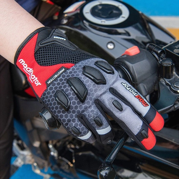 Ръкавици мото PA512 - M -  2 БР/К-Т - Червени