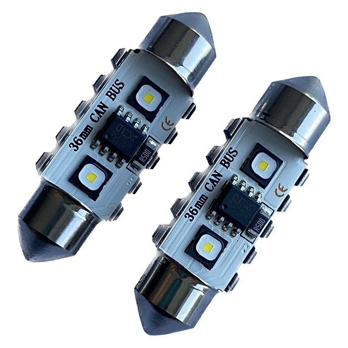 Диодни крушки CANBUS 12/24V - 3802 - 36мм - 2бр/к-т